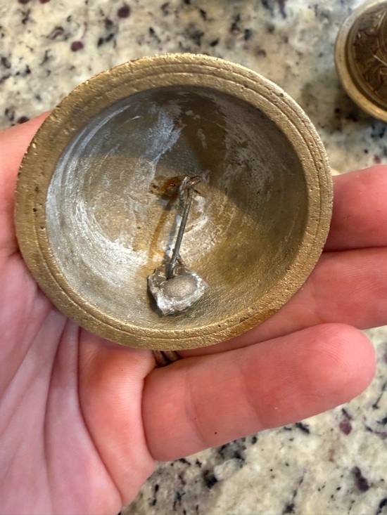 Vintage Indian Brass Elephant Claw Bells (Set of 3) - Picture 6 of 10